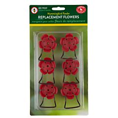 Perky-Pet® Replacement Red Hollyhock Flower Feeding Ports and Perches