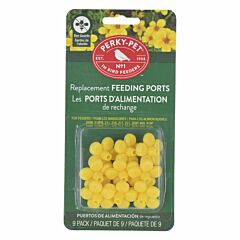  Perky-Pet® Yellow Replacement Flower Feeding Ports with Bee Guards