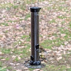  Droll Yankees® Onyx Clever Clean & Fill® Thistle Tube Finch Feeder - 2 lb