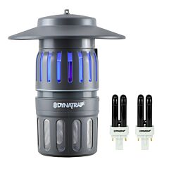  DynaTrap® ½ Acre Mosquito & Insect Trap - Slate Twist On/Off with 2 Replacement Bulbs