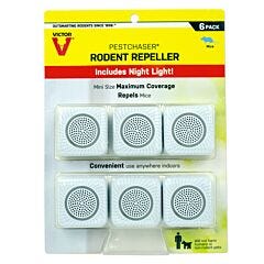 Victor® Pestchaser® Rodent Repellent with Nightlight - 6 Units