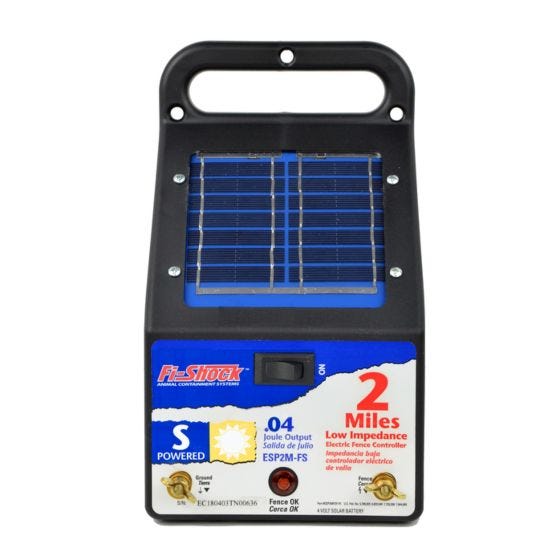 by Fi-Shock Part ESP2M-Z Energizer Solar 2Mi 4V 